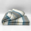 Chuquipogyo - Baby Alpaca Wool Throw Blanket / Sofa Cover - Queen/Queen PLUS - multi colored thin stripes pattern: Queen