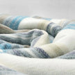 Chuquipogyo - Baby Alpaca Wool Throw Blanket / Sofa Cover - Queen/Queen PLUS - multi colored thin stripes pattern: Queen