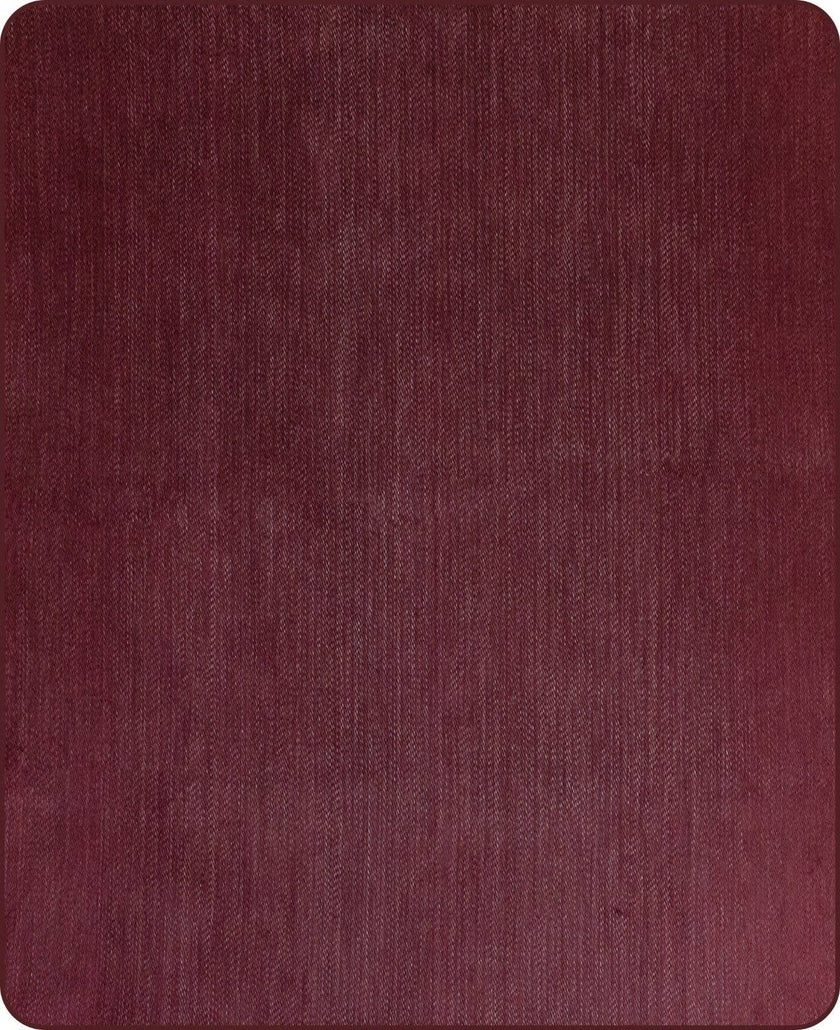 Totoracocha - Double Density Baby Alpaca Wool Throw Blanket / Sofa Cover - Queen 95 x 65 - Burgundy Wine