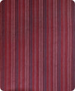 Puruhua - Baby Alpaca Wool Throw Blanket / Sofa Cover - Queen 96 x 67 in - Multicolor Striped In Burgundy & Earthy Tones