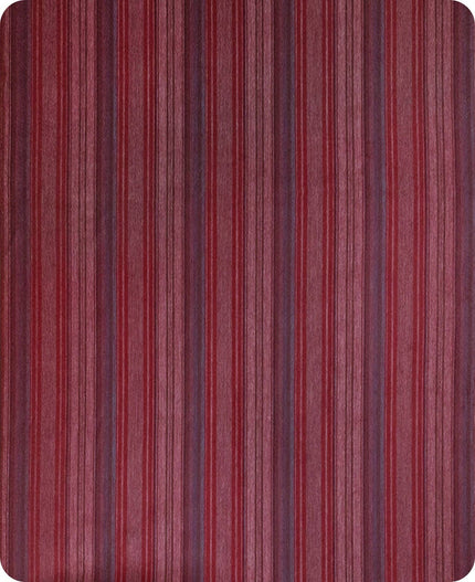 Puruhua - Baby Alpaca Wool Throw Blanket / Sofa Cover - Queen 96 x 67 in - Multicolor Striped In Burgundy & Earthy Tones