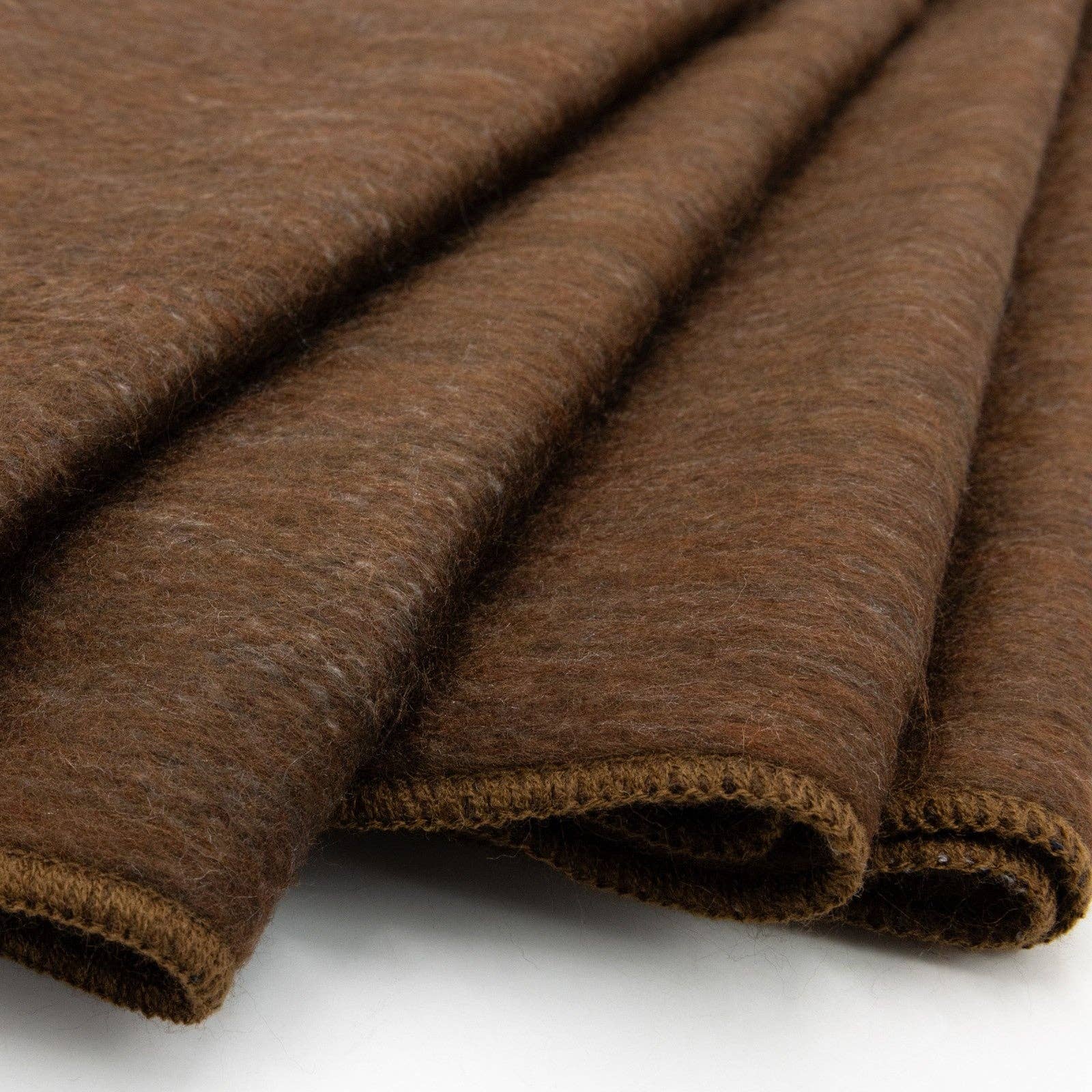 Mulalo - Double Density Baby Alpaca Wool Throw Blanket / Sofa Cover - Queen 95 x 65 - Earth Brown