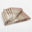 Zhumir - Baby Alpaca Wool Throw Blanket / Sofa Cover - Queen 95 x 66 - earthy stripes pattern