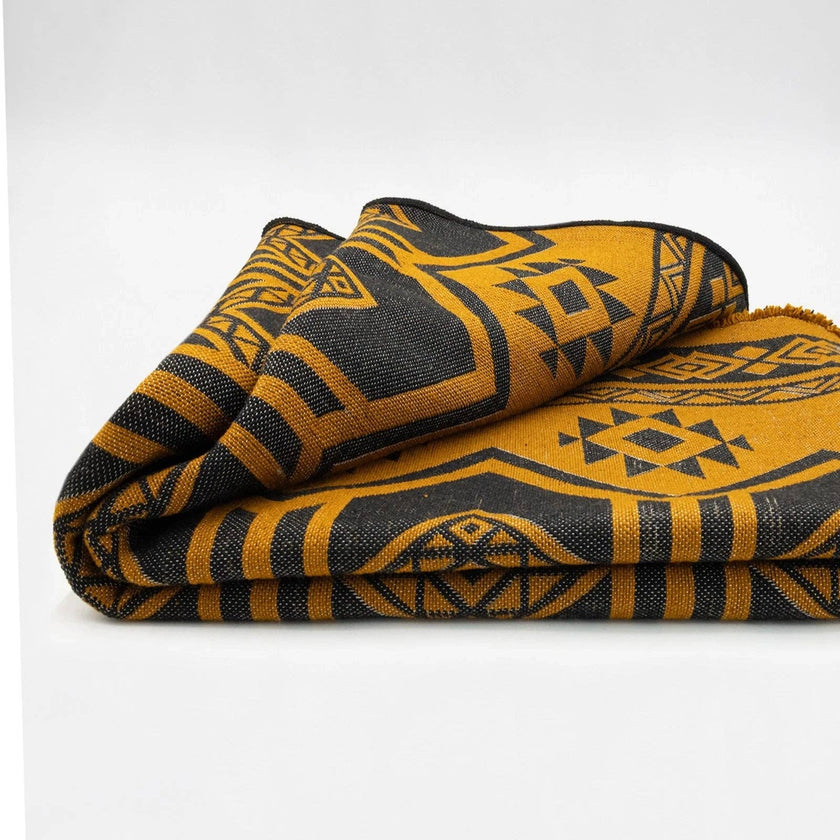 Ochre Ridge | Llama Wool Blanket | 240cm x 200cm