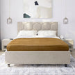 Chilintomo - Double Density Baby Alpaca Wool Throw Blanket / Sofa Cover - Queen 94 x 65 - camel gold
