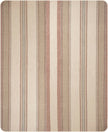 Zhumir - Baby Alpaca Wool Throw Blanket / Sofa Cover - Queen 95 x 66 - earthy stripes pattern
