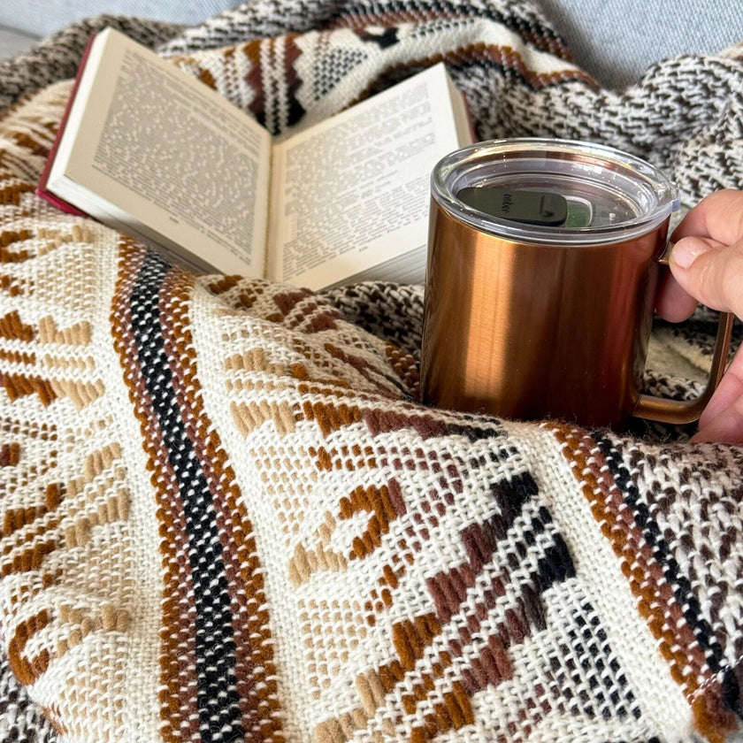 Oatstone | Llama Wool Throw Blanet | 188cm x 120cm