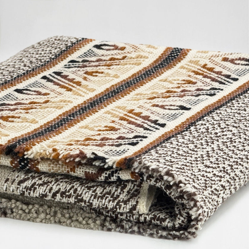 Oatstone | Llama Wool Throw Blanet | 188cm x 120cm