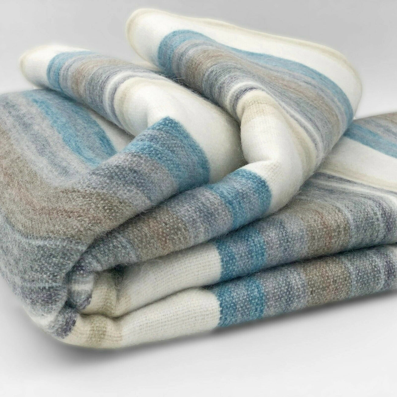 Blue Dune | Alpaca Wool Blanket | 240cm x 167cm