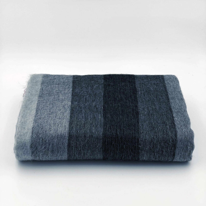 Slate Storm | Alpaca Wool Blanket | 230cm x 165cm