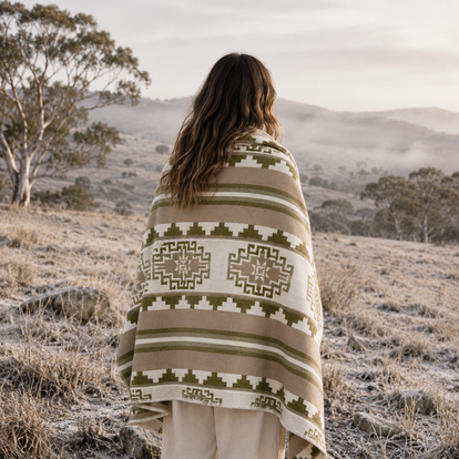 Pale Gum | Llama Wool Blanket | 250cm x 200cm