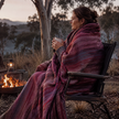 Mulberry Ash | Alpaca Wool Blanket | 245cm x 170cm