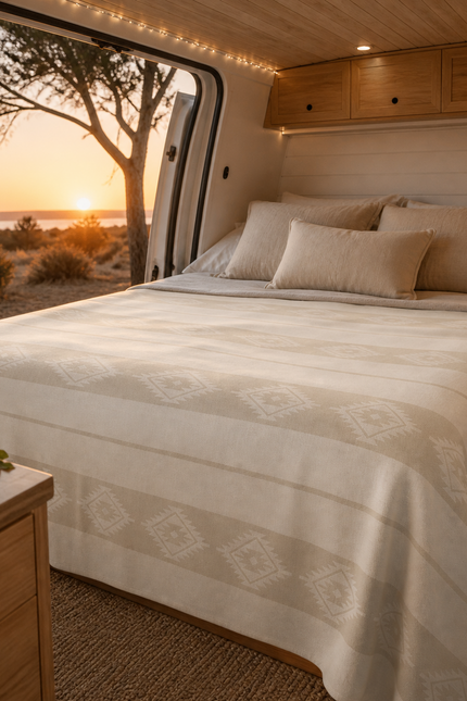Sandstone | Llama Wool Blanket | 250cm x 200cm