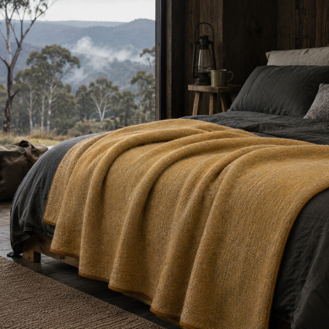 Tallowood | Double Density Alpaca Blanket | 240cm x 165cm