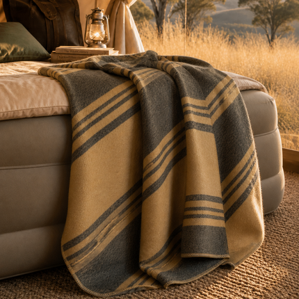 Wattlegrass | Alpaca Wool Blanket | 248cm x 155cm