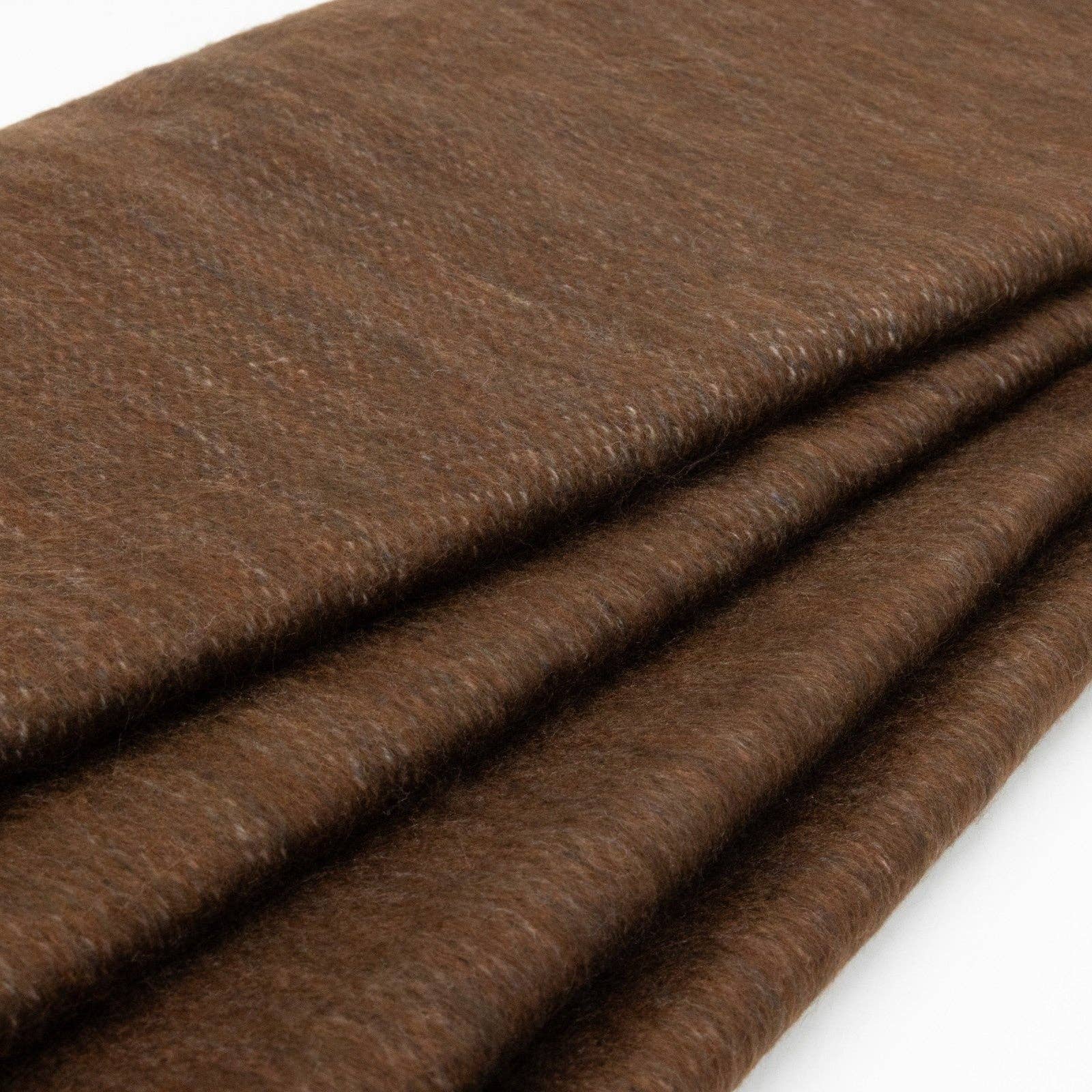 Mulalo - Double Density Baby Alpaca Wool Throw Blanket / Sofa Cover - Queen 95 x 65 - Earth Brown