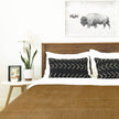Chilintomo - Double Density Baby Alpaca Wool Throw Blanket / Sofa Cover - Queen 94 x 65 - camel gold