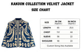 Hand-Embroidered Suzani Velvet Jacket, Blue Paisley Coat