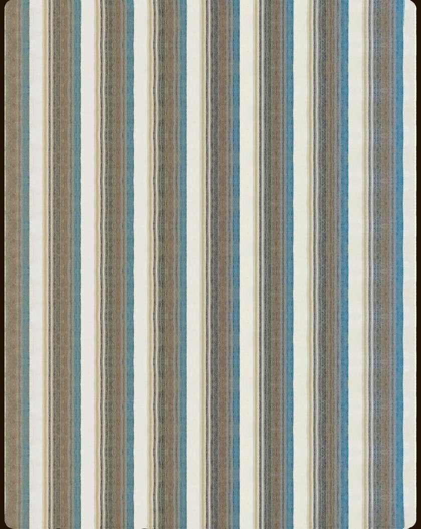 Chuquipogyo - Baby Alpaca Wool Throw Blanket / Sofa Cover - Queen/Queen PLUS - multi colored thin stripes pattern: Queen