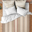 Zhumir - Baby Alpaca Wool Throw Blanket / Sofa Cover - Queen 95 x 66 - earthy stripes pattern