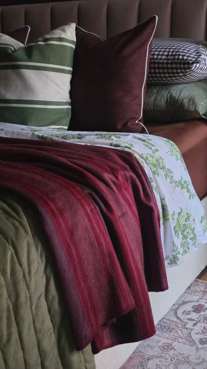 Mulberry Ash | Alpaca Wool Blanket | 245cm x 170cm